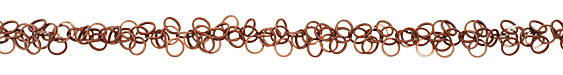 Antique Copper (plated) Dancing Rings Chain