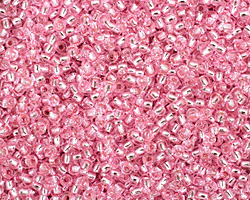 TOHO Pink (with Silver Lining) Round 11/0 Seed Bead