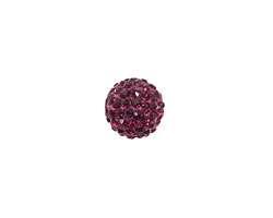 Violet Pave Round 10mm (1.5mm hole)