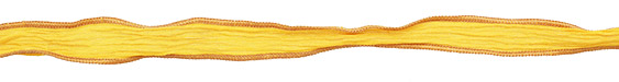 Gold Hand Dyed 100% Silk Ribbon 1/2"