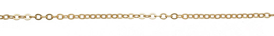 Satin Hamilton Gold (plated) Flat Cable Chain