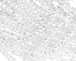 Clear Crystal Faceted Rondelle 3mm