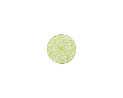 Lillypilly Lime Green Geometrics Anodized Aluminum Disc 11mm, 24 gauge