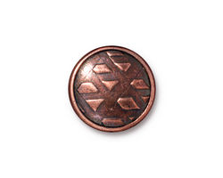 TierraCast Antique Copper (plated) Rock & Roll Snap Cap 18mm