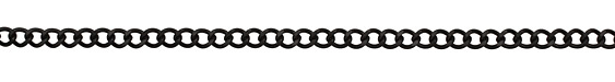 Matte Black (plated) Dapped Curb Chain