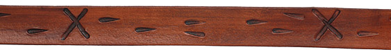 Chocolate X Track Leather Strap 36"x20mm