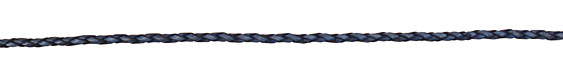 Natural Blue Braided Leather Bolo Cord 3mm