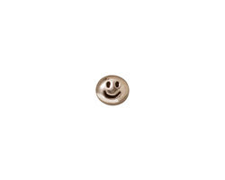 TierraCast Antique Rhodium (plated) Smile Symbol Bead 7x6mm