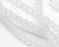 Crystal Recycled Glass Round 4mm