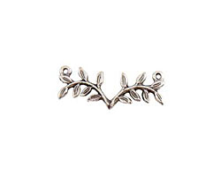 Nunn Design Antique Silver (plated) Fern Connector 33x14mm