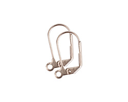Nunn Design Antique Silver (plated) Large Oval Leverback Earwire 11x17mm