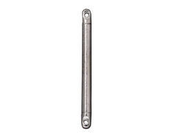TierraCast Rhodium (plated) 1 1/4" Bead Bar Link 2x31mm