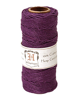 Dark Purple Hemp Twine 20 lb, 205 ft