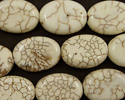 Magnesite Flat Oval 18x13mm