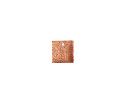 Nunn Design Antique Copper (plated) Flat Mini Square Tag 13mm