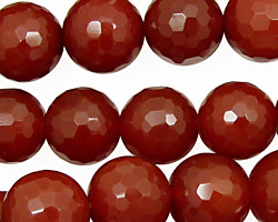 Carnelian Faceted Round 14mm