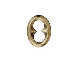 TierraCast Antique Brass (plated) Oval Quatrefoil Link 18x14mm