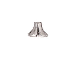 TierraCast Antique Silver (plated) Large Bell Flower Bead Cap 12mm