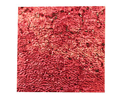 Lillypilly Red Wine Flower Garden Patina Copper Sheet 3"x3", 36 gauge