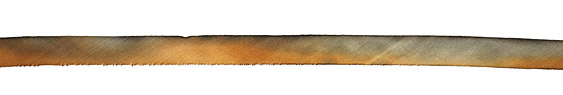Rusty Bucket Hand Dyed 100% Silk Ribbon 7/16"