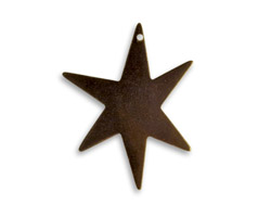 Vintaj Natural Brass North Star Altered Blank 22x28mm