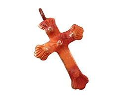 Patricia Healey Copper Small Cross Pendant 21x34mm