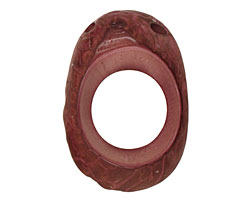 Tagua Nut Violet Open Slice (side drilled) 33-45x24-36mm