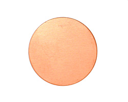 Copper Circle Blank 25mm