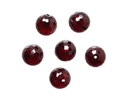 Dark Garnet Faceted Round 10mm