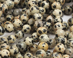 Dalmatian Jasper Round 6mm