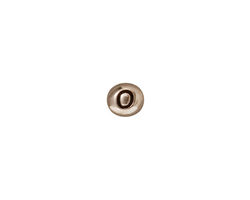 TierraCast Antique Rhodium (plated) Alphabet Bead "O" 7x6mm