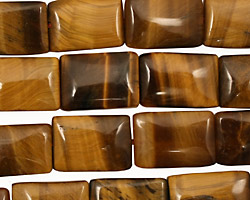 Tiger Eye Thin Pillow 15x10mm