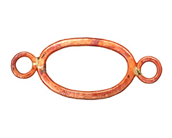 Patricia Healey Copper Large Oval Link w/ 2 Loops 42x17mm