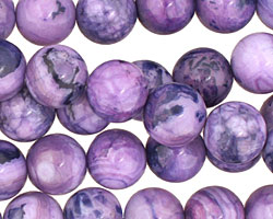 Purple Wave Agate Round 12mm