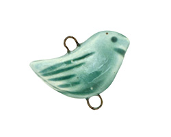 Earthenwood Studio Ceramic Seabird Link 20-21x26-28mm