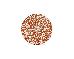 Lillypilly Bronze Weathered Daisy Anodized Aluminum Disc 19mm, 24 gauge