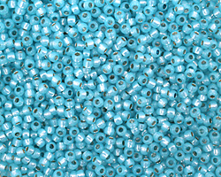 TOHO Milky Aqua (with Silver Lining) Round 11/0 Seed Bead