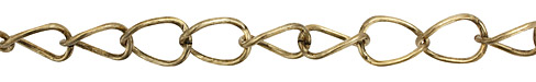 Antique Gold (plated) X-Large Oval Curb Chain