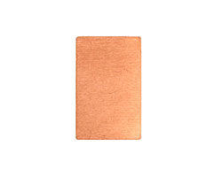 Copper Rectangle Blank 14x22mm