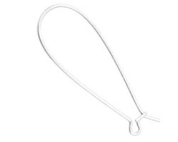 Nunn Design Sterling Silver (plated) Kidney Earwire