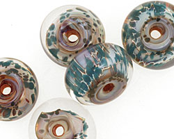 Sea Shore Glass Spring Rain Boro Lampwork Glass 10-12x17-20mm