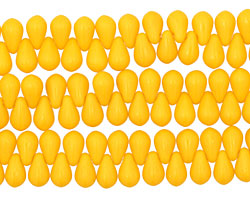 Czech Glass Citrus Teardrop 4x6mm