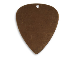 Vintaj Natural Brass Guitar Pick Altered Blank 26x31mm