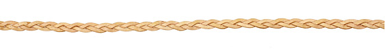 Antique Natural Flat Braided Leather Cord 5mm