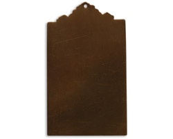 Vintaj Natural Brass Large Ornate Tag 34x58mm