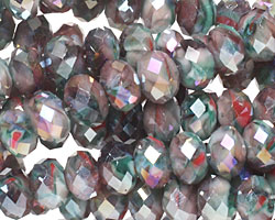 Jubilee AB Crystal Faceted Rondelle 8mm