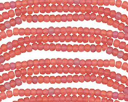 Czech Glass Fuschia (matte) Fire Polished Rondelle 2x3mm