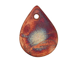 XAZ Raku Teardrop Pendant 35x48-49mm