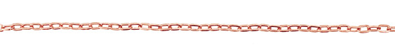 Copper Oval Cable Chain