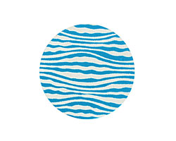 Lillypilly Turquoise Zebra Anodized Aluminum Disc 25mm, 24 gauge